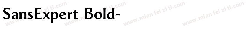 SansExpert Bold字体转换